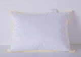 Eastwarmth Goose Down Feather Soft Pillows Queen Size One Pillow 100% Cotton Supportive Cool Bed Pillows for Back Side Stomach S