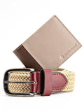 Bacca Bucci Premium Gift Combo Set Classic Wallet & Stylish Belt In Elegant Wooden Box Waist 2830