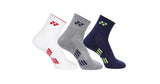 Yonex Accessories Socks M 2575T White Light Gray Navy 3X1/8903224478940