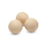 2-1/4 Inch Small Wood Balls, Pack of 3 Wooden Balls for Crafts and DIY Project, Hardwood Birch Wood Balls, by Woodpeckers