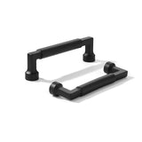 khtumeware 2-Pack 3-Inch(76mm) Black Cabinet Pulls,Heavy-Duty Solid Matte Black Handles for Kitchen Cabinets, Cupboards, Drawers