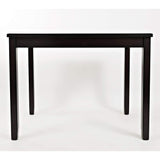 Jofran Inc. Plantation Table And Four Chairs Dining Set, Dark Brown, Counter Height