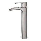 Fresca Fft3072Bn Fortore Single Hole Vessel Mount Bathroom Vanity Faucet, Brushed Nickel