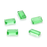 100pcs Adabele Austrian 14mm Faceted Rectangle Crystal Beads Peridot Green Compatible with Swarovski Crystals Preciosa 5055