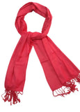 Monika Collection Women Soft Pashmina Stole (Baby Pink)