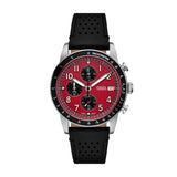 Fossil Men's Sport Tourer Chronograph Black Leather Watch