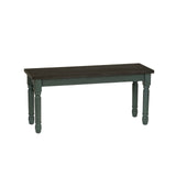 Powell Furniture Willow Dining Bench, Multicolor, 40 W x 14.02 D x 18.31 H