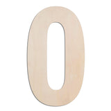 MGTECH 17 Inch Large Wooden Number 0, 1/4 in Thick Big Wood Number for Crafts and Wall Decor