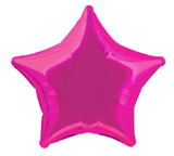 20 Foil Hot Pink Star Balloon