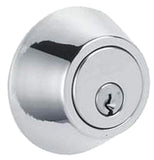 SCHLAGE Dexter by Schlage JD60625 SingleCylinder Deadbolt, Bright Chrome