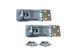 QCAA HASP and Swivel Staple, 3-1/2, Steel, Zinc Plated, 2 Pack, Made in Taiwan