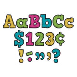 Chalkboard Brights Bold Block 4 Letters Combo Pack, 230 Pieces Per Pack, 3 Packs