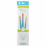 Princeton Select Artiste, MixedMedia Brushes for Acrylic, Oil, Watercolor Series 3750, 3 Piece Value Set 104