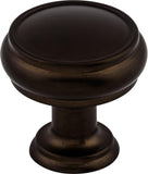 Top Knobs TK831ORB Serene Collection 1-3/16 Eden Medium Knob, Oil Rubbed Bronze
