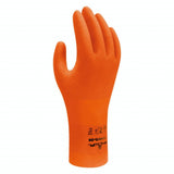 SHOWA 707HVO 12 Disposable Biodegradable Chemical Resistant Glove, Orange, XXLarge, 12 Pair