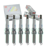 6 pc NGK Laser Iridium Spark Plugs compatible with Dodge Durango 3.6L V6 2011-2014