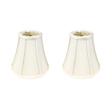 Royal Designs, Inc. BS-704RC-8EG-2 True Bell Basic Lamp Shade with Round Clip, 4 x 8 x 7.25, Eggshell, 2-Pack