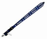 Pinstant France French Les Bleus (The Blues) National Football Soccer Team International Sports Detachable 22 Neck Lanyard Keych