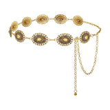 Palay Waist Belt For Women Metal Anti Tarnish Concho Hip Belt Adjustable