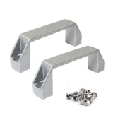 PZRT 2-Pack Silver Aluminium Alloy Handle Rectangular Industrial Pull Handle for 20 Series Aluminum Extrusion Profile Accessorie