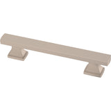 FRANKLIN BRASS Tiered Foot (10-Pack) Cabinet Handles 3-3/4 Hole Center Pulls | Satin Nickel Hardware Kitchen Door, Drawers, Dres