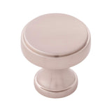 Belwith-Keeler B077459-SN Brownstone Collection Knob 1-1/4 Inch Diameter Satin Nickel Finish