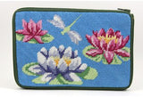 Cosmetic Purse Waterlily Needlepoint Kit