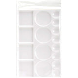 Nature Arts and Colours Rectangle Plastic Palette Painting Plate with 16 Well (White)