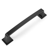 Amerdeco 10 Pack Matte Black 5 Inch(128mm) Hole Centers Kitchen Cabinet Pulls Hardware Kitchen Handles for Cabinets Cupboard Han