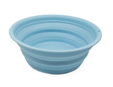 SAMMART 5.5L (1.45 Gallon) Collapsible Tub Foldable Dish Tub Portable Washing Basin Space Saving Plastic Washtub (Sea Ange