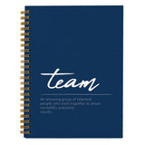 hold fizz Navy Blue Meeting Notebook for Work 5.5x8.3 inch
