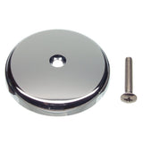 Danco Chrome Single Tub Drain Overflow Plate | One Hole | Screw Included, (89052)