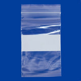 JewelrySupply Clear Plastic Reclosable Zipper Bags 3x5 W/White Block (Package of 100)