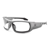 Ergodyne Skullerz Odin Anti-Fog Safety Glasses - Matte Gray Frame, Clear Lens