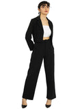 KOTTY Women's Co-ords Solid Dress Set Jet Black