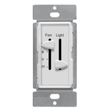 ENERLITES 3 Speed Ceiling Fan Control and LED Dimmer Light Switch, 2.5A Single Pole Light Fan Switch, 300W Incandescent Load, No