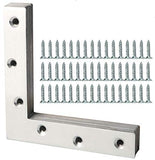 Alise Flat L Brackets for Wood,Flat Corner Brace Corner Brackets for Wood Frame Tables Chairs Sofas Beds Cabinets Doors and Wind