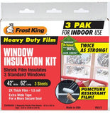 Thermwell V833 3 Pack Film Window Insulation Kit 42 x 62 in.3