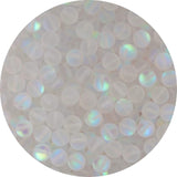 Matte Aurora Crystal Glass Beads Crystal 100pcs 8mm Flash Glitter Shining Mermaid Round Loose Aura Bead Frosted Moonstone for Je