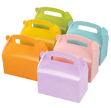 Oletx 30-Pack Colorful Party Favor Treat Boxes, Goodie Boxes, Gable Paper Gift Boxes with Handles. Perfect for Rainbow Party Dec
