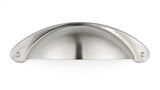 Richelieu Hardware BP82333195 Sorbonne Collection 3-inch (76 mm) Center-to-Center Brushed Nickel Traditional Cup Shaped Cabinet