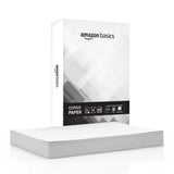 Amazon Basics A4 Copier Paper | Multipurpose Paper | 75 GSM | 500 Sheets | Compatible with Inkjet & Laser Printers