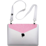 Adhesive Crossbody Laptop Carrier - Bag Sleeve Case Alternative - LARGE - Fits Acer, Apple, Google, HP, Microsoft
