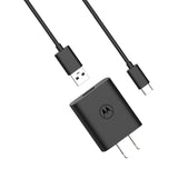 Motorola TurboPower 20 QC3.0 Charger with 6.6ft USB-A to USB-C Cable for Moto G Play (2023/2024/2026), G Power (2022/2023/2024/2