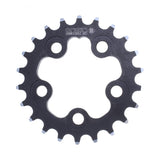 Origin8 Alloy Ramped Chainrings, 58mm x 22t, Black/Silver