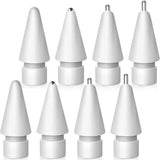 Replacement Tips for Apple Pencil - Upgraded No Wear Out Metal Tips for 1st/2nd Gen/USB-C Apple Pencil (8 PCS)