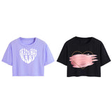 Toplot Tops For Women || Western Tops For Woman Stylish || Crop T-Shirt Western Pack Of 2 (Combo-Top-5256-Prl-Blk-Xs),Parple-Black,,B0F6NKTF54