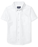 The childrens Place,boys,Short Sleeve Oxford Shirt,White,XSmall