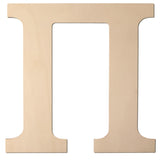 Large Wooden Greek Letters 12 Inch Unfinished Greek Wooden Letters ? Pi Wood Alphabet Letters for Wall Decor DIY Crafts Sorority