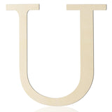 Large Wooden Letters 12 Inch Paintable Wood Letter U for Wall Decor, 1/5 Inch Thick Wooden Alphabet Letters Cutouts for DIY Craf